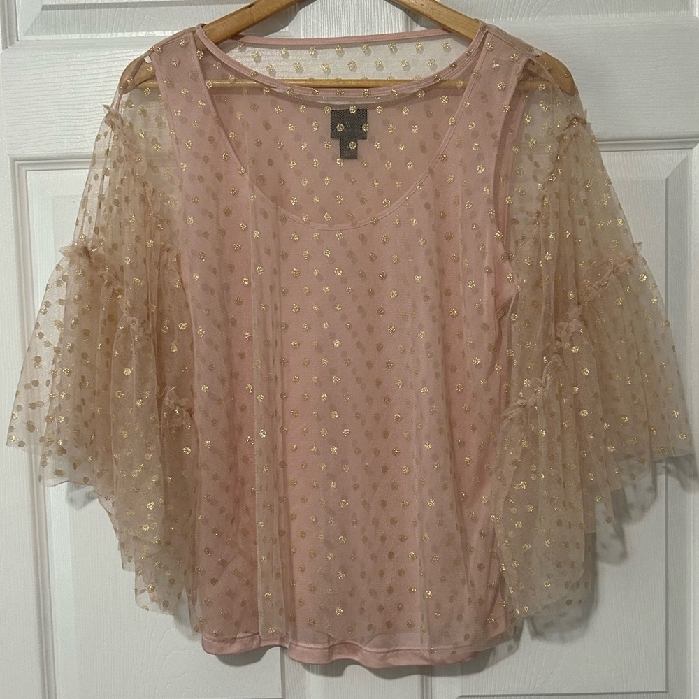 Pink and Gold Top